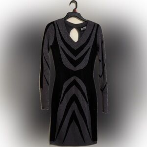 Buffalo David Bitton Black and Gray Bodycon Dress